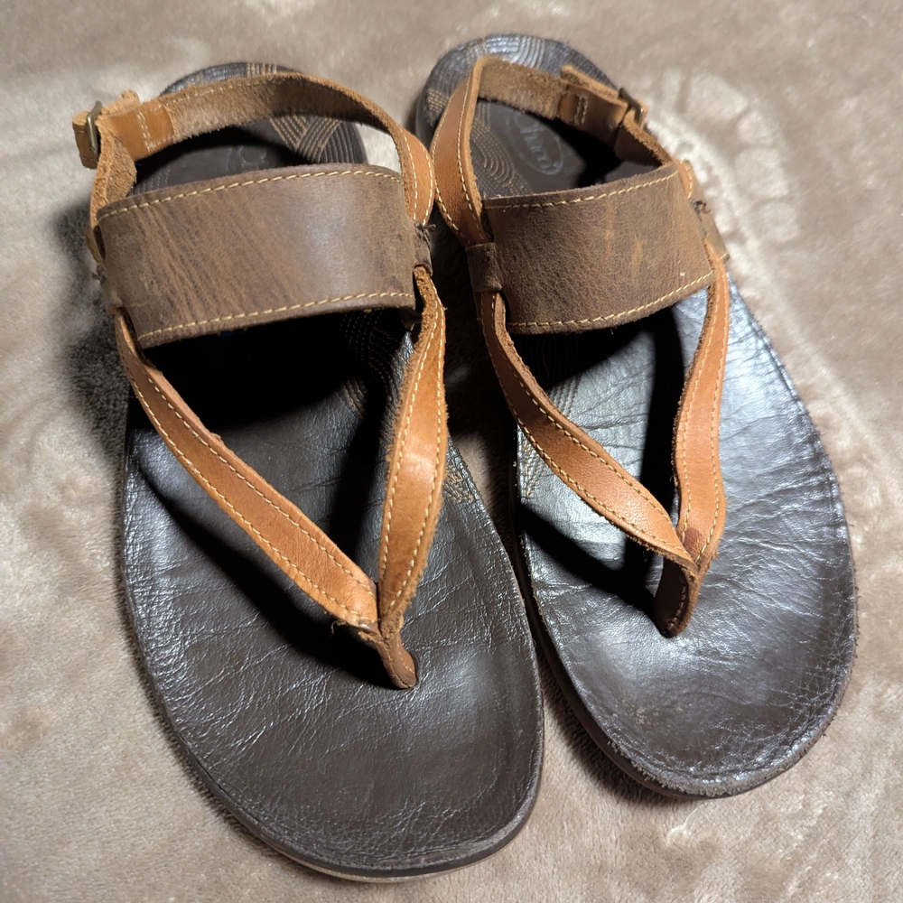 Chaco Brown Leather Sandals